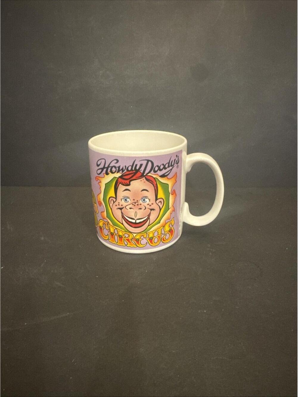 VTG Howdy Doody Circus 1987 Vandor Mug Cup 80s Cartoon Rare 50s Show TV Puppet